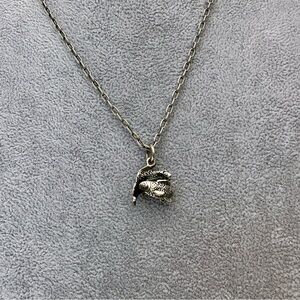 [SOLD] PAUL SMITH Intertwining Fish Necklace, EUC, very unique design